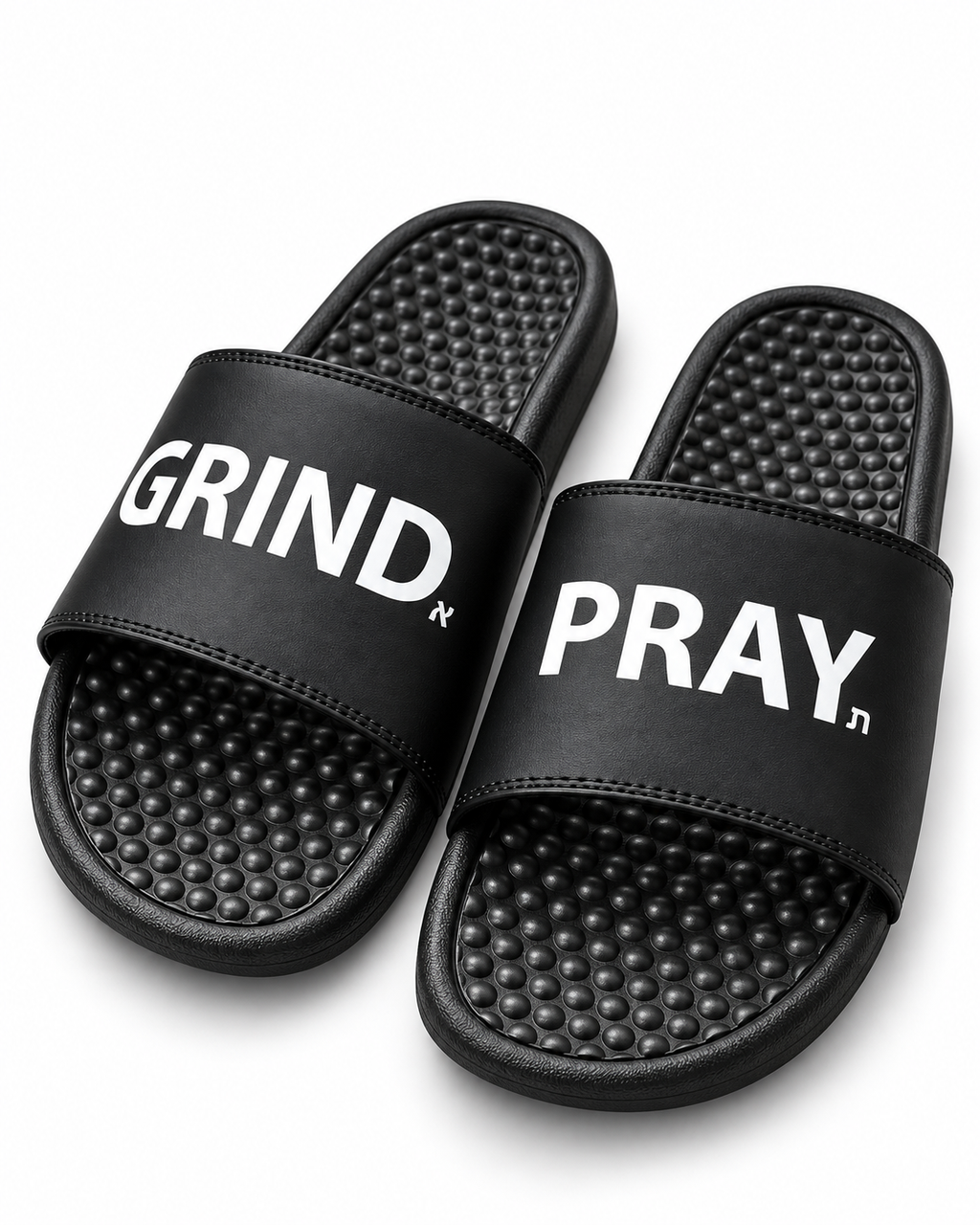 Black Grind.Pray. slides main product view