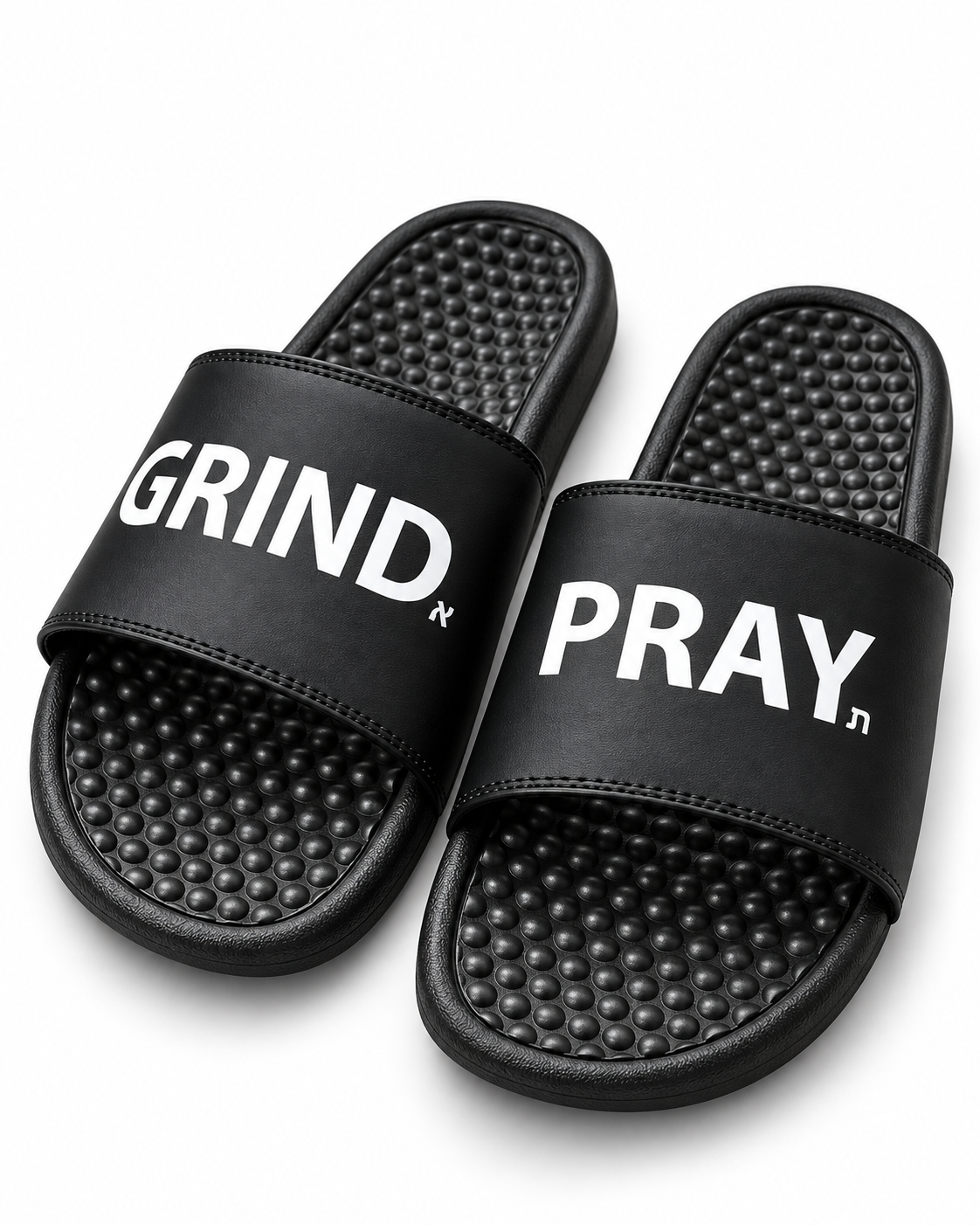 Black Grind.Pray. slides main product view
